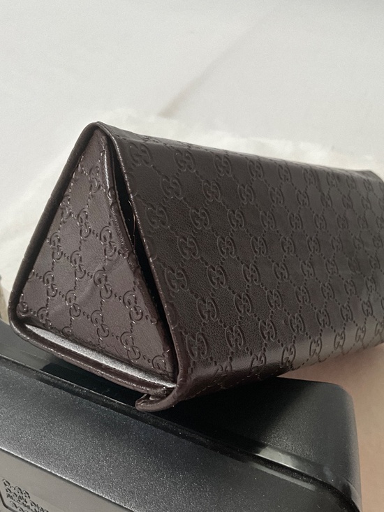 GUCCI Web GG Oversized Square Frame Sunglasses Tortoise Brown main image 11